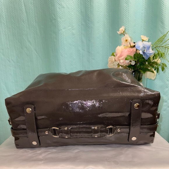 😎 Y2K LEGACY 😎 NWOT - Coach Large Graphite Patent “Madison Sabrina” Satchel - Picture 12 of 12